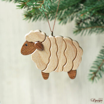 Ёлочная игрушка "Овечка".
